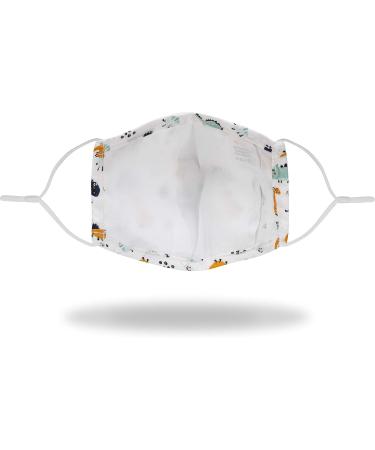 Osann Kids Face Mask - Pack of 2 with 5 Filters | Cute Dino Design for Safe & Comfortable Wear - Buy Online on SooperMarket.com