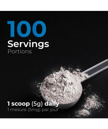 BIOGENIQUE Creatine Monohydrate Powder 500g - For Muscle Building Increased Strength Enhanced Energy and Improved Athletic Performance - Pharmaceutical grade Creatine Supplement 5000mg per Serving- Vegan Made in Canada - Buy Online on SooperMarket.com