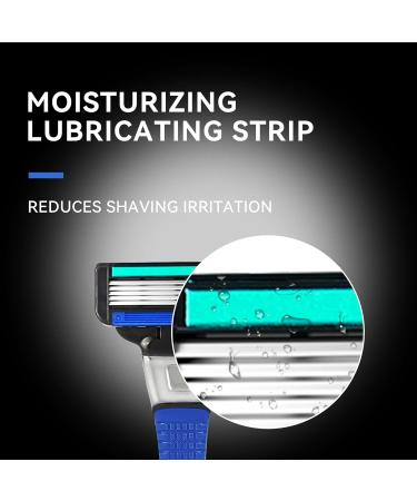 Premium Men's Disposable Razors - 5 Blade Razor with Handle & Cartridges for Smooth Shaving | International Shipping Available - Buy Online on SooperMarket.com