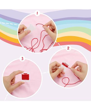 128 Pcs Plastic Embroidery Floss Bobbins - Cross Stitch Thread Organizer and Sewing Storage in White - Buy Online on SooperMarket.com