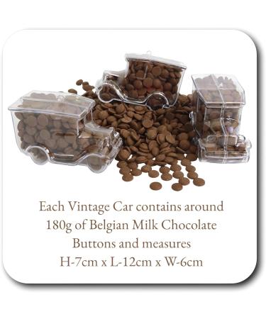 ButtonChocs Chocolate Vintage Car - Piston Power. Belgian Milk Chocolate Car Gift. - Buy Online on SooperMarket.com
