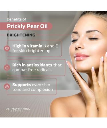 Dermavitamins 100% Pure Prickly Pear Oil - 10ml | Organic Facial Serum - Buy Online on SooperMarket.com