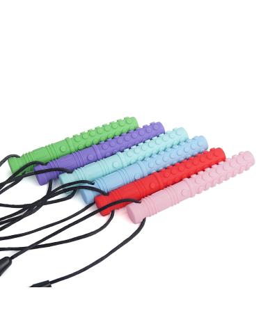 Sensory Chew Necklace 4 Pack - Seeway Mace Chewy Necklace Set for Kids - BPA Free Silicone Chew Toys for ADHD & SPD - Buy Online on SooperMarket.com