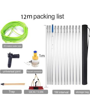 Water Fed Pole Kit Water Fed Brush Water Fed Cleaning System 3-In-1 Aluminum Outdoor Window Cleaner Hose Cleaning Tool for Window Glass Extendable Cleaner (Color : 11m/36ft) (7m/22.96ft) - Buy Online on SooperMarket.com