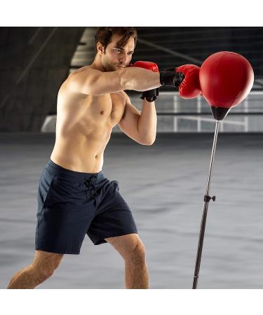 Punching Bag with Stand for Adults and Teens - Height Adjustable Speed Bag for MMA Training and Fitness - Boxing Equipment for Stress Relief - Buy Online on SooperMarket.com