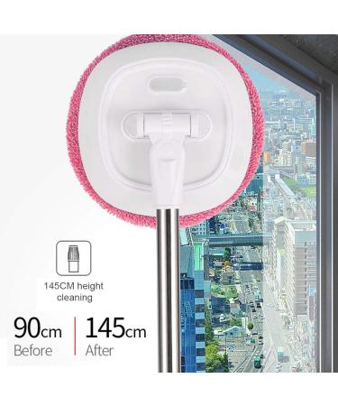 Telescopic Cleaner Mopping Mop Ceiling for Door Floor Window(Rose red) - Buy Online on SooperMarket.com