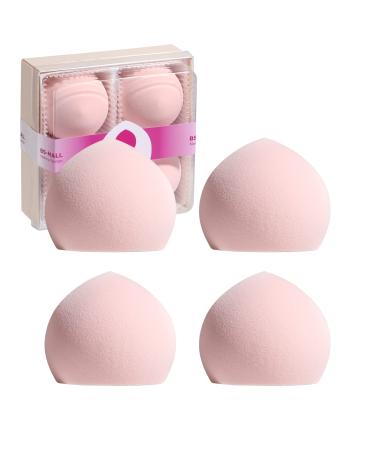 BS-MALL Makeup Sponge Set Cloud Makeup Blender for Liquid and Cream Foundation Flawless Makeup Latex Free Pack of 4