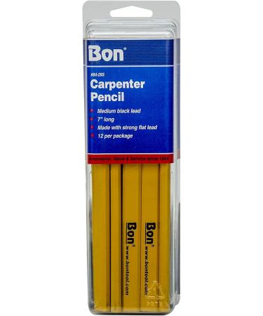 Buy Bon Tool 84-293 Yellow Pencil with Medium Black Lead (12/Pkg) - International Shipping Available - Buy Online on SooperMarket.com