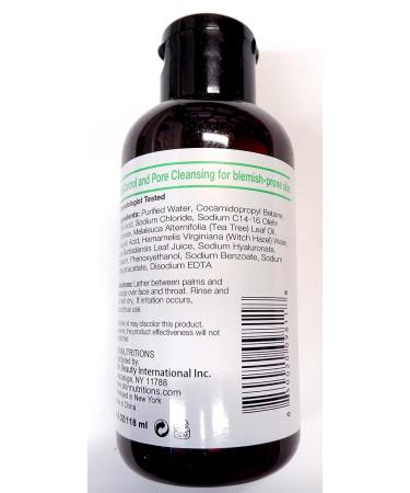 Tea Tree Oil & Salicylic Acid Balancing Face Wash 4oz - Skin Nutrition Botanicals - Buy Online on SooperMarket.com