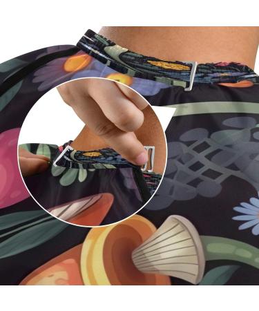 Kigai Mushroom Flower Barber Cape - Professional Waterproof Hair Cutting Cape for Men & Women | Adjustable Snap Closure Hairdressing Cape - Buy Online on SooperMarket.com