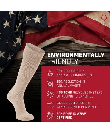 Fox River Steel-Toe Mid-Calf Work Boot Socks - 2 Pack, White, Large - Buy Online on SooperMarket.com