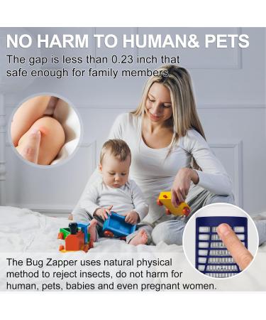 Bug Zapper Indoor Electronic Fly Zapper Lamp Non-Toxic Silent Insect Mosquito Killer Fly Killers Indoor for Home Use Effective Operation UV Insect Killer Fruit Fly Traps Indoor Blue - Buy Online on SooperMarket.com