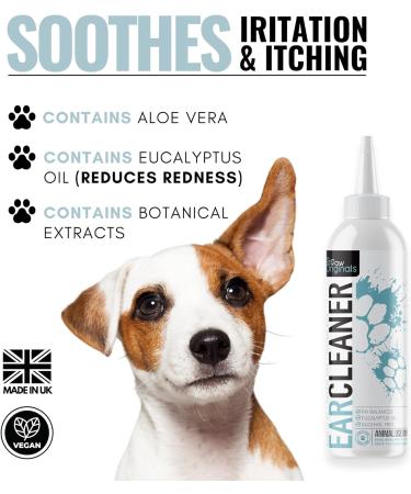 Ear Cleaner For Dogs Wash - Stop Itching Bad Ear Odour Smell & Head Shaking - Anti Viral Formula - Recommended By UK Vets - 250ML - Made In The UK - From The No 1 UK Pet Grooming Brand - Buy Online on SooperMarket.com