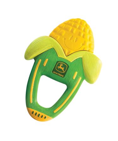 Lamaze John Deere Corn Massaging Baby Teether - John Deere Baby Teething Toy - Newborn Toys for Baby Teething Relief John Deere Massaging Corn Teether
