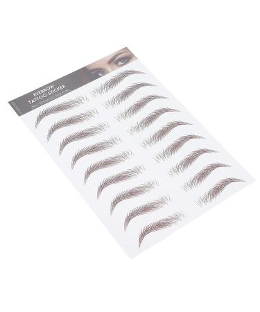 6D Waterproof Eyebrow Sticker - Professional Eyebrow Transfer Tool for Women & Girls | Brown | International Shipping - Buy Online on SooperMarket.com