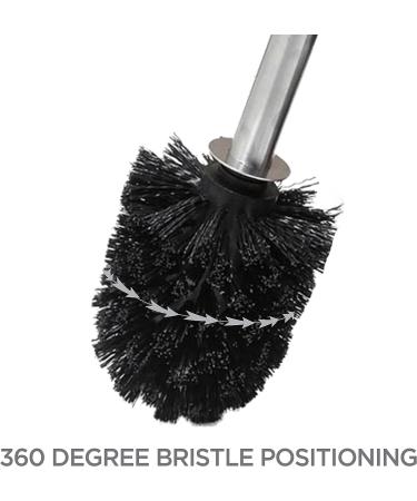 Bath Bliss Bowl Holder with Self Closing Lid - Space Saver, Deep Cleaning, Finger Print Proof Finish - Hygienic Toilet Brushes - White (1 Pack) - Buy Online on SooperMarket.com