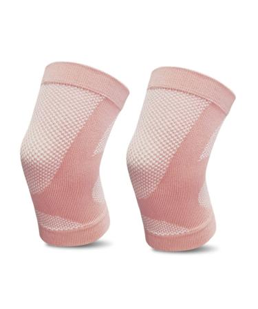 FCSHFC compression knee tandage against arthritis pain and support meniscal tear Bandage knee breathable sport knee warmer for men and women knee choner (color: pink size: xl) xl pink