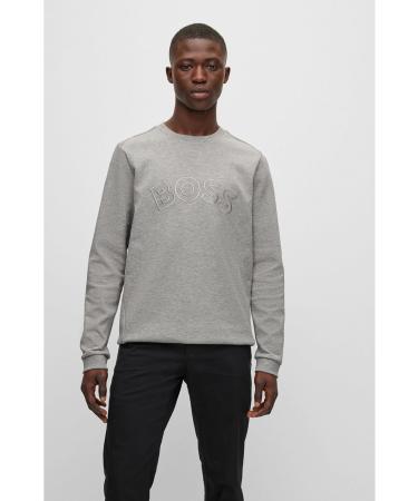 BOSS Men's Salbo Iconic Jersey L - Light/Pastel Grey | Premium Quality International Shipping - Buy Online on SooperMarket.com