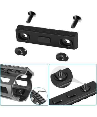 FANGOSS Mloc Picatinny Rails Set - 6 Pack with 3, 5, 7, 9, 11, 13 Slot Aluminum Sections - Includes 13 T-Nuts, Screws, and Allen Wrench - Buy Online on SooperMarket.com