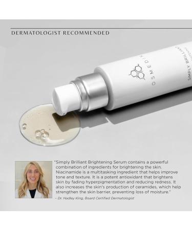 COSMEDIX Simply Brilliant 24/7 Brightening Serum | Anti-Discoloration | L-Lactic Acid & Antioxidants | Cruelty & Gluten Free - Buy Online on SooperMarket.com