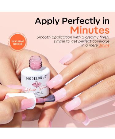 Modelones Hema Free Gel Nail Polish 6 Colors Nude Pink Jelly Gel Polish Neutral Nail Gel Polish Summer Shimmery Glitter Translucent Nail Art Gel Soak off Manicure DIY Salon for Girls Women Jelly Nude Pink - Buy Online on SooperMarket.com
