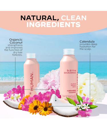 BHUMAN B ttre Dry Shampoo Powder - Water-Activated Vegan & Cruelty-Free Sustainable Hair Cleanser for Women & Men - 50 Washes with Calendula & Coconut - Buy Online on SooperMarket.com