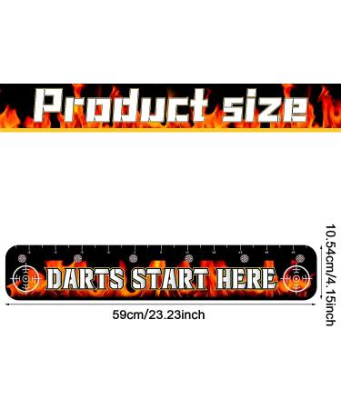 2 Pcs Dart Throw Line Dart Floor Marker PVC Darts Toe Line Dart Accessories for Dart Players Lovers Party Game  23.23 x 4.15 Inches - Buy Online on SooperMarket.com
