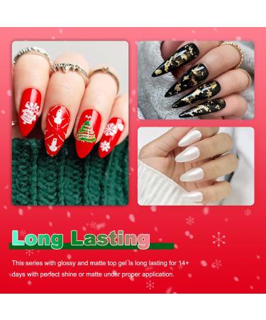 Lavender Violets 13 Pcs Gel Nail Polish Kit - 9 Colors + Base, Top, Matt Coat - Nail File Included | Soak-off UV LED Gel Nail Art Design - C965A D - Happy Holidays - Buy Online on SooperMarket.com