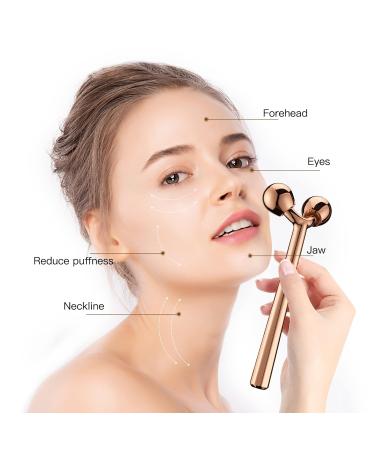 Buy Tekson Face Roller - Rose Gold Facial Metal Massager | Best Facial Massage Tool for Glowing Skin - Buy Online on SooperMarket.com