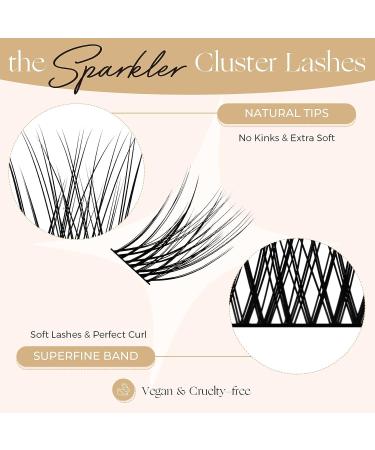 LASHVIEW Cluster Lashes 8-16mm DIY Eyelash Extensions for Self-application at Home - CDD09 3D Rapid Soft Lightweight Individual Lashes - Buy Online on SooperMarket.com