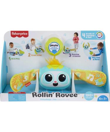 Fisher-Price GJW33 Rollin Rovee - Interactive Baby Toy with Lights Music & 4 Game Modes for 6+ Months - Shop Internationally - Buy Online on SooperMarket.com