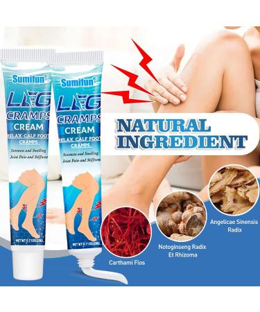 Leg Cramps Relief Ointment - Deep Penetration for Muscle Soreness - Spasm Relief Cream - Buy Online on SooperMarket.com