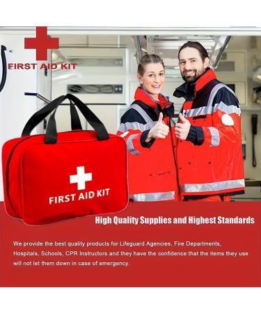 UV Stylish Medicine Bag Travel | Portable Empty First Aid Kit for Home Office Car Camping & Hunting - Red - Buy Online on SooperMarket.com