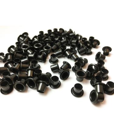 Hollow-Point Gear 8-8 1/4" Black Rivet Kydex Eyelets. Set of 100 DIY Kydex Holster Eyelets. Black Finish