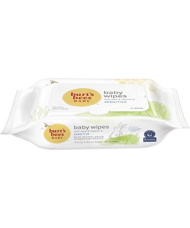 Burt's Bees Baby Wipes - Unscented Towelettes for Sensitive Skin - All Natural with Aloe & Vitamin E - Fragrance Free - 6 Flip-Top Packs - 432 Wipes Total - Buy Online on SooperMarket.com