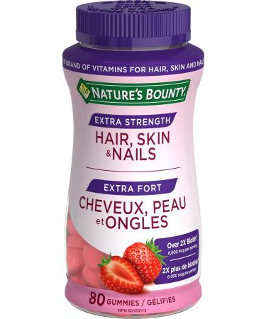 Nature's Bounty Extra Strength Hair Skin & Nails 80 Gummies Strawberry cream flavour & Women's Multivitamin Helps Maintain Good Health 70 Gummies HSN Extra Strength + VITAMIN 800708 - Buy Online on SooperMarket.com