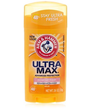 Arm And Hammer Ultramax Deodorant Antiperspirant Invisible Solid Powder Fresh - 2.6 Oz
