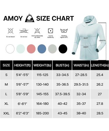 Women's UPF 50+ Sun Protection Long Sleeve Jacket with Zip Pockets - Light Blue, Small - Buy Online on SooperMarket.com