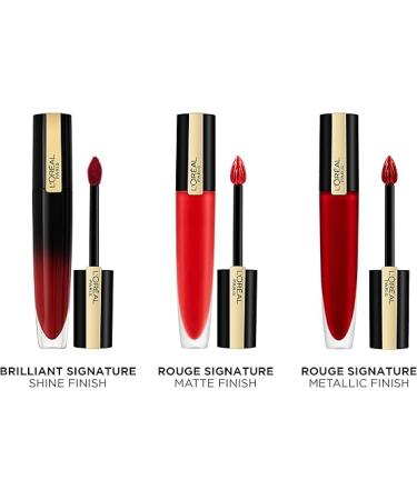 L'Oreal Paris Rouge Signature Matte Liquid Lipstick - 106 I Speak Up 41 ml - Buy Online on SooperMarket.com