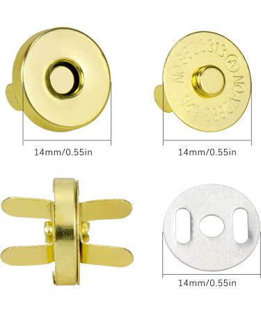 Hysagtek 40 Sets Magnetic Button Clasps Snaps Fasteners for DIY Crafts, Sewing, Knitting - 4 Colors (14mm) - Buy Online on SooperMarket.com