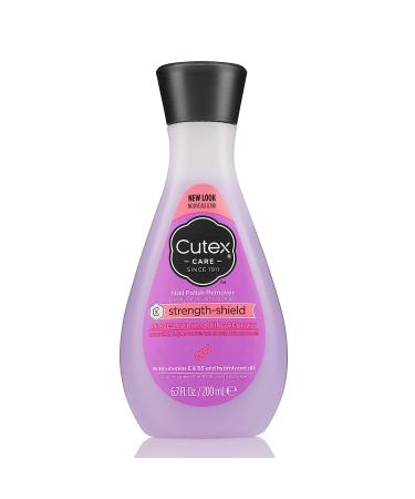 Cutex Nail Polish Remover Strength Shield Leaves Nails Looking Healthy - 6.76 Fl. Oz.