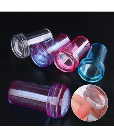 wirlsweal Nail Art Stamper Easy Storage Portable Reusable Nail Tool Stamp Seal for Fingernails Nail Seal Trendy for Fingernails Red - Buy Online on SooperMarket.com