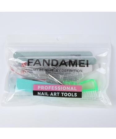 Fandamei Nail File 100/180 - Gel Nail Buffer & Manicure Set | Nail Files Tongs & Shavers - Z-Green - Buy Online on SooperMarket.com