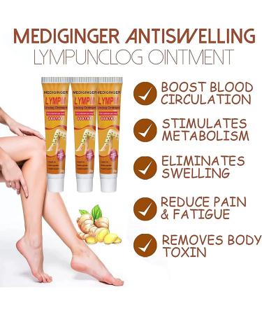 RGVai 5 PCS Mediginger Antiswelling Lymphunclog Ointment - Gingerlegs Anti Swelling Detoxing Ointment - Buy Online on SooperMarket.com