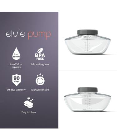 Elvie Pump Bottles Set - 3 High-Quality Reusable 150ml Breast Milk Storage Containers - International Shipping Available - Buy Online on SooperMarket.com