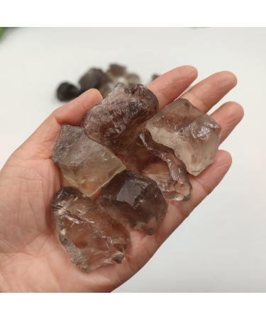 1pc Natural Smoky Raw Rough Stone Quartz Crystal Specimen Reiki Home Decoration Real Crystals kaixun - Buy Online on SooperMarket.com