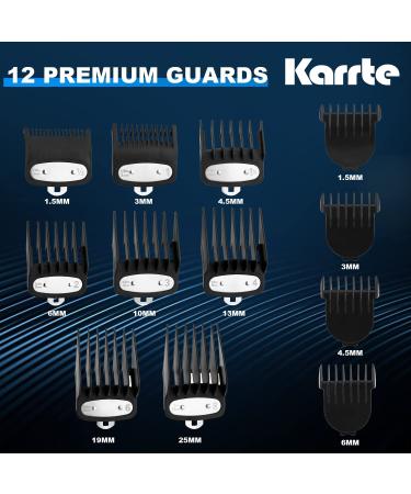 Karrte Professional Hair Clippers and Trimmer Kit for Men - Cordless Barber Clipper Set for Hair Cutting and Beard Grooming - Black - Buy Online on SooperMarket.com