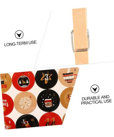 KOMBIUDA 24pcs Countdown Candy Bag Burlap Bags 24 Days Christmas Advent Bags Christmas Candy Bag Wreath - Buy Online on SooperMarket.com
