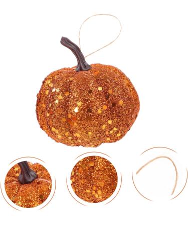 IMIKEYA 10pcs Foam Pumpkin Mini Artificial Pumpkins Mini Pumpkins Glitter Pumpkins Small Pumpkin Decor Small Artificial Pumpkins Harvest Pumpkins Fall Decor Powder Little Pumpkin Orange 6.3CM - Buy Online on SooperMarket.com