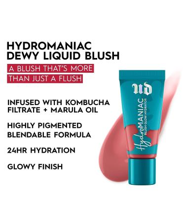Urban Decay Hydromaniac Dewy Liquid Blush - Wrecked (Dusty Rose) 0.5 Fl. Oz | Vegan Cheek Tint with Kombucha & Marula Oil - Buy Online on SooperMarket.com